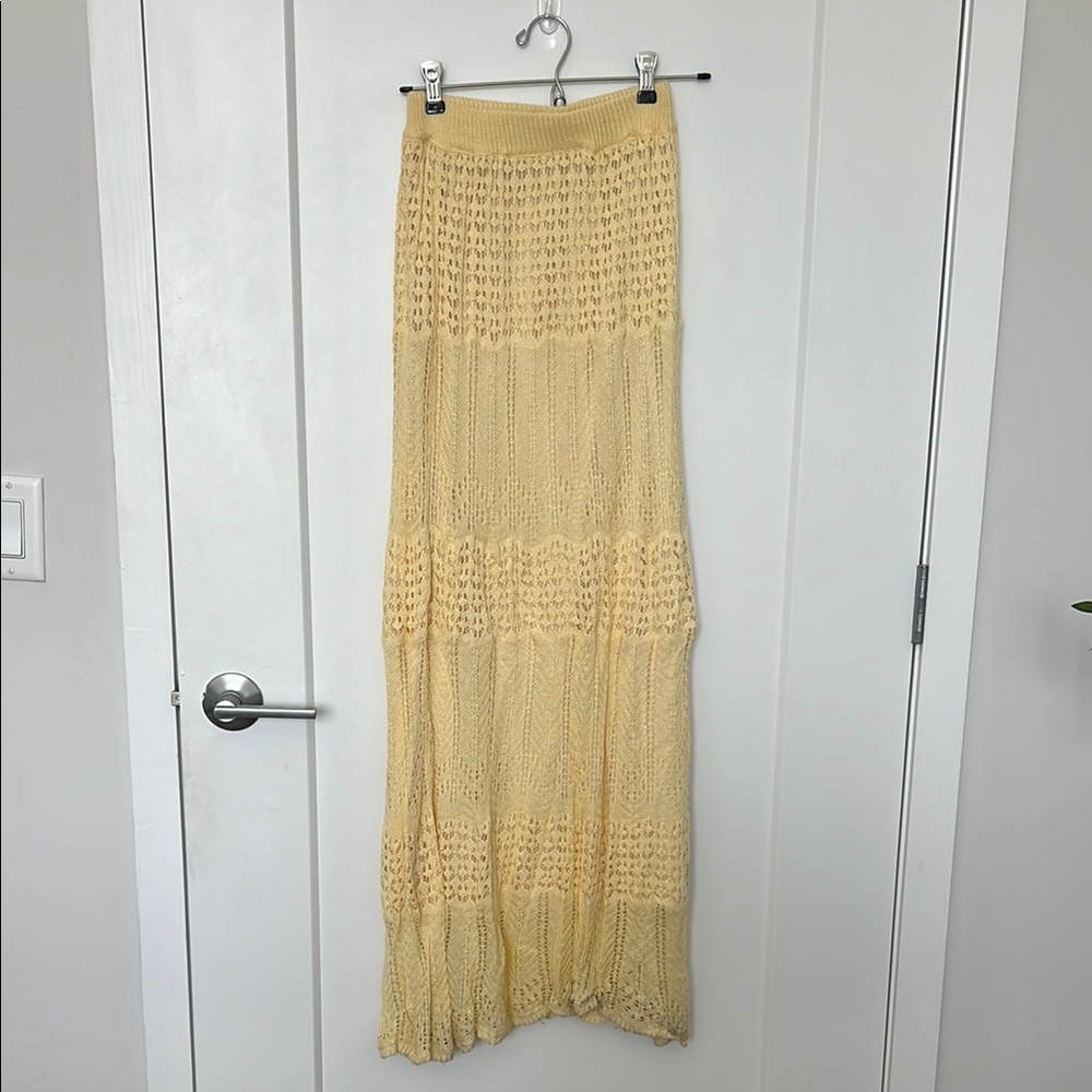 Princess Polly Elegant Yellow Maxi Skirt